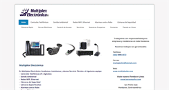 Desktop Screenshot of multiplexelectronica.com